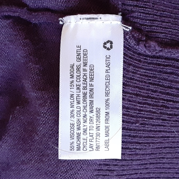 3/15 or FREE wP Merona open long layering cardigan shell edge EUC - Picture 8 of 8